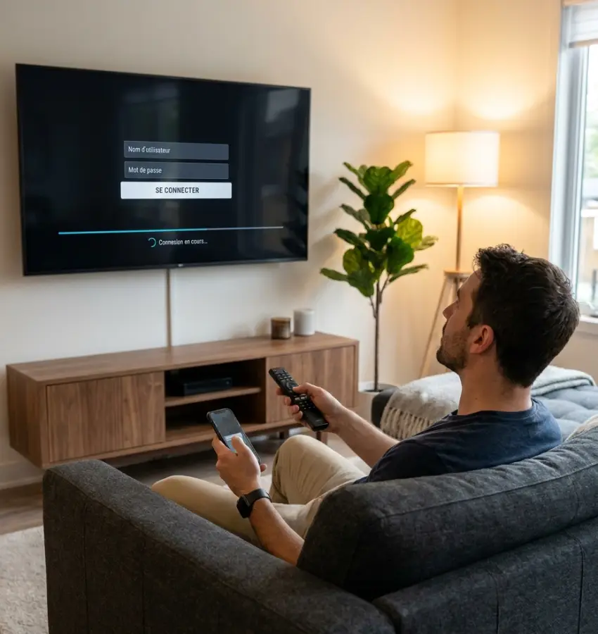Installer IPTV Smarters Pro et saisir ses identifiants sur Smart TV