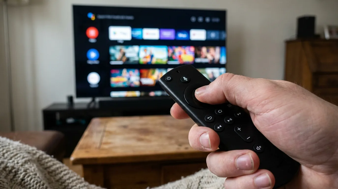 IPTV Smarters Pro Android TV navigation à la télécommande
